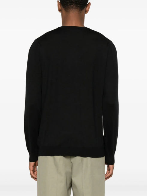 fine-knit virgin-wool jumper